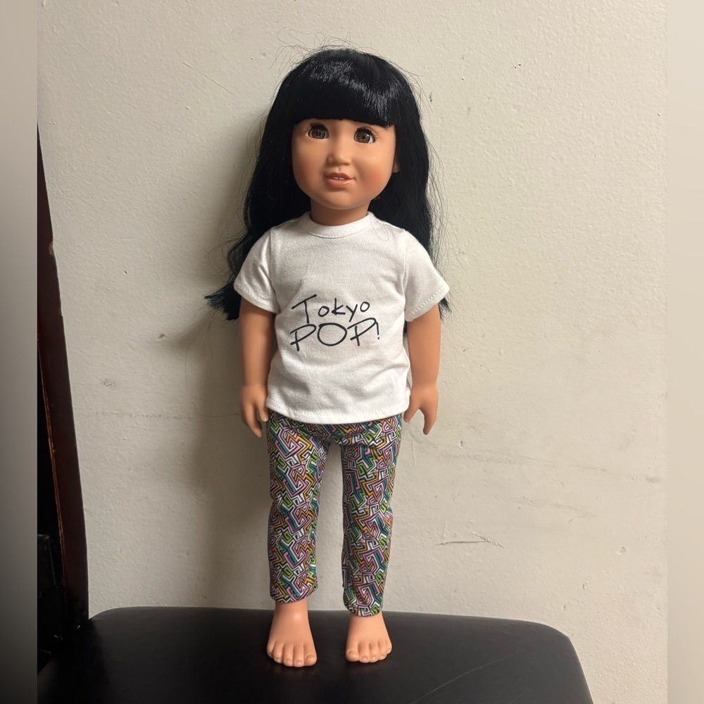 ADORA Doll with Black Hair and Colorful Pants 18 inches - Picture 6 of 6